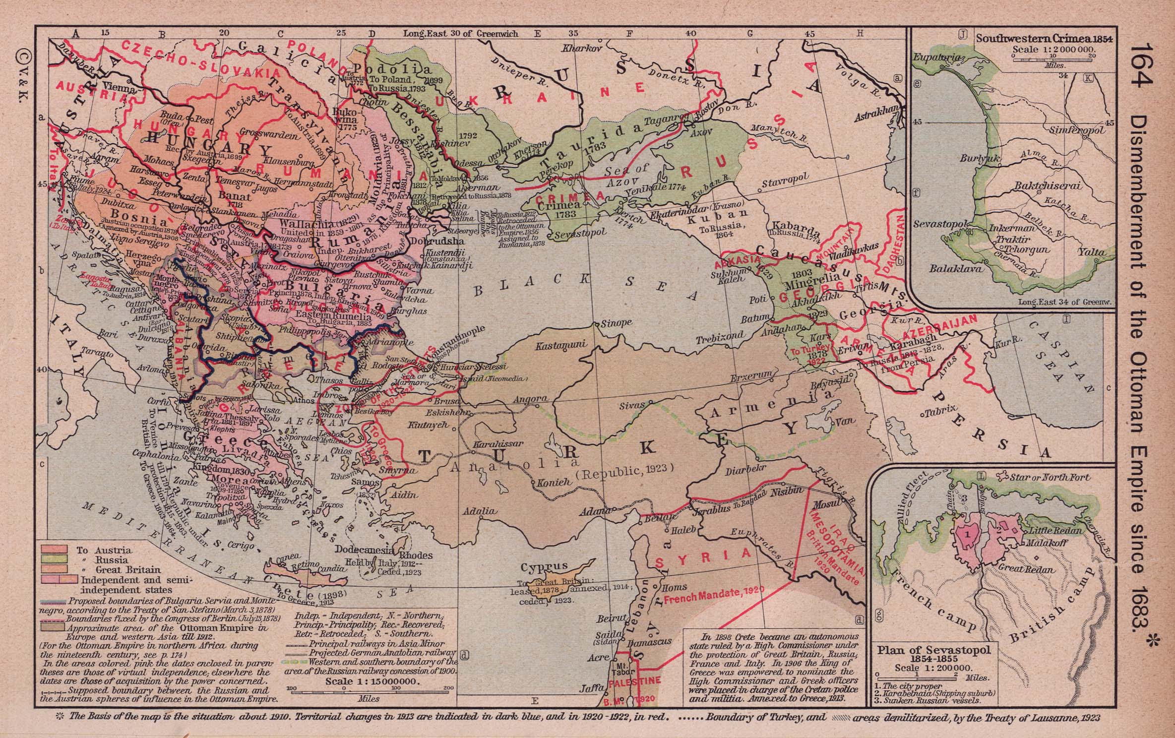 Karte Osmanisches Reich